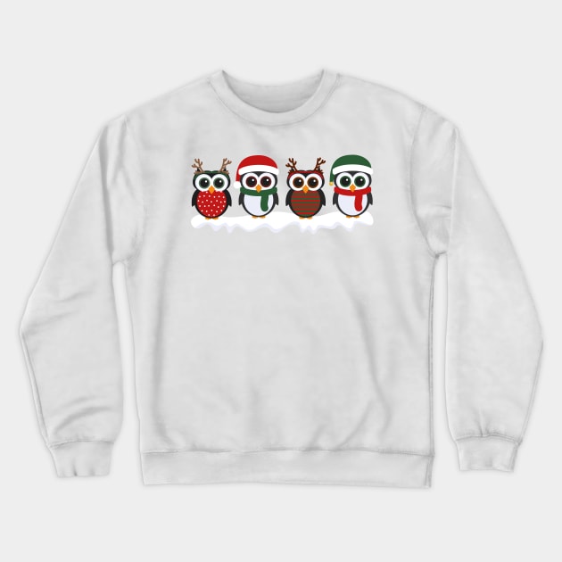 Christmas Penguins Crewneck Sweatshirt by everinseason